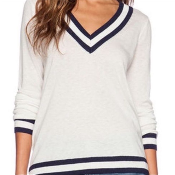 C&C California cashmere blend Varsity Sweater - Picture 6 of 7